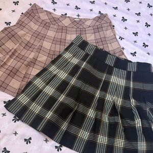 Sunday best Pleated Skirt Set